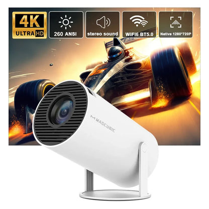 Magcubic HY300 Pro 4K Projector Android 11 Dual WiF6 260ANSI BT5.0 Home Cinema Outdoor Projector