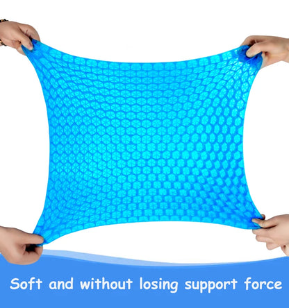 Gel Seat Cushion - Breathable Honeycomb Design For Pressure Relief Back Tailbone Pain