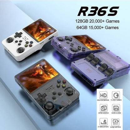 Open Source R36S Retro Handheld Video Game Console Linux System