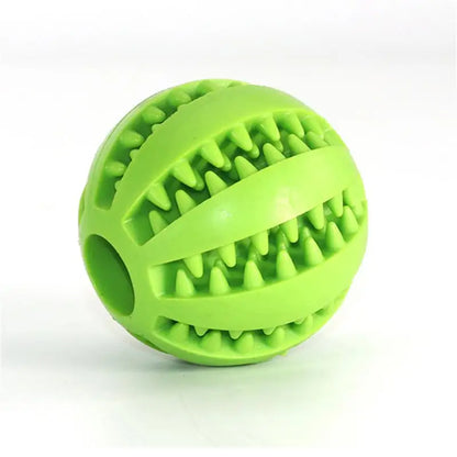 Dog Food Ball Toy - Interactive Rubber Chew Ball for Puppies, Small & Large Dogs